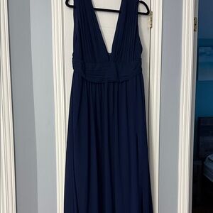 Lulu's Deep Blue Maxi Dress